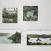 Drying on the studio wall