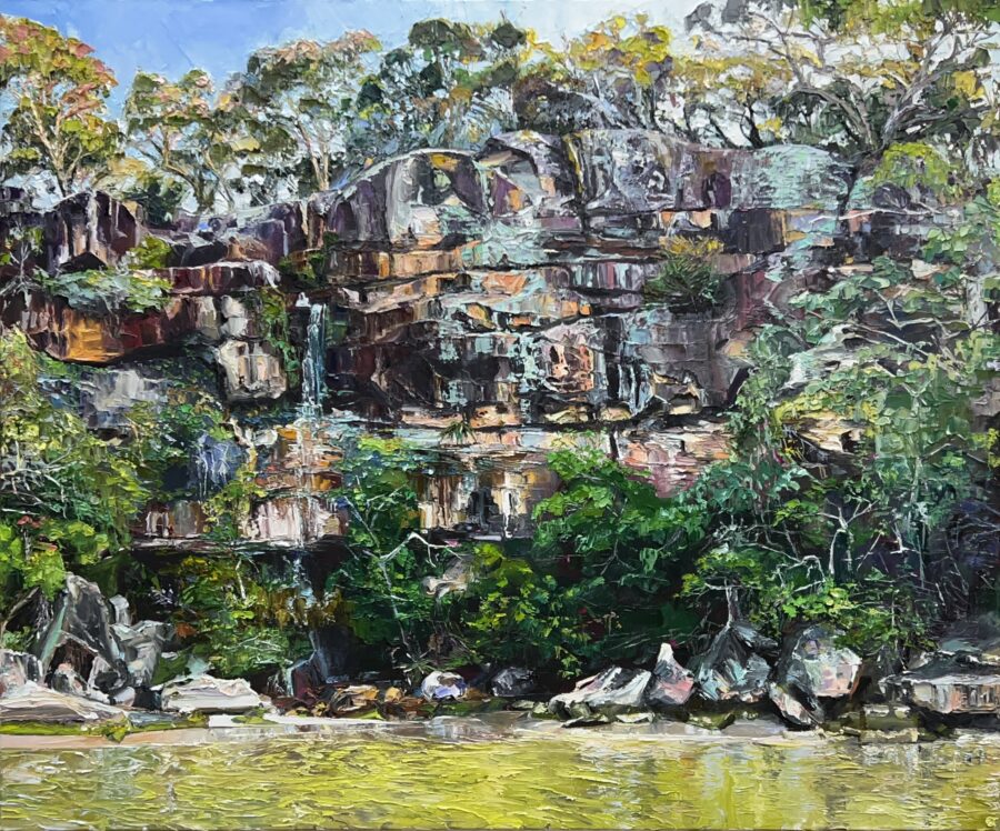 Rock Tree Flow Diptych 1