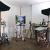 Precipice, on the easel