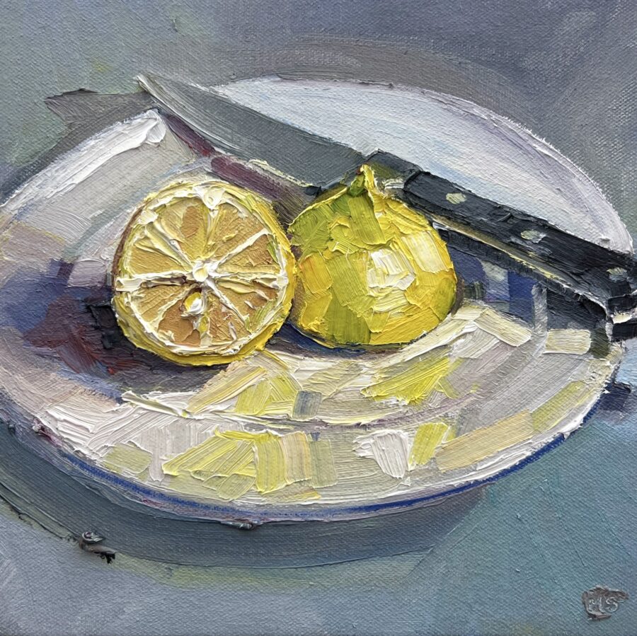 Lemon And Paring Knife
